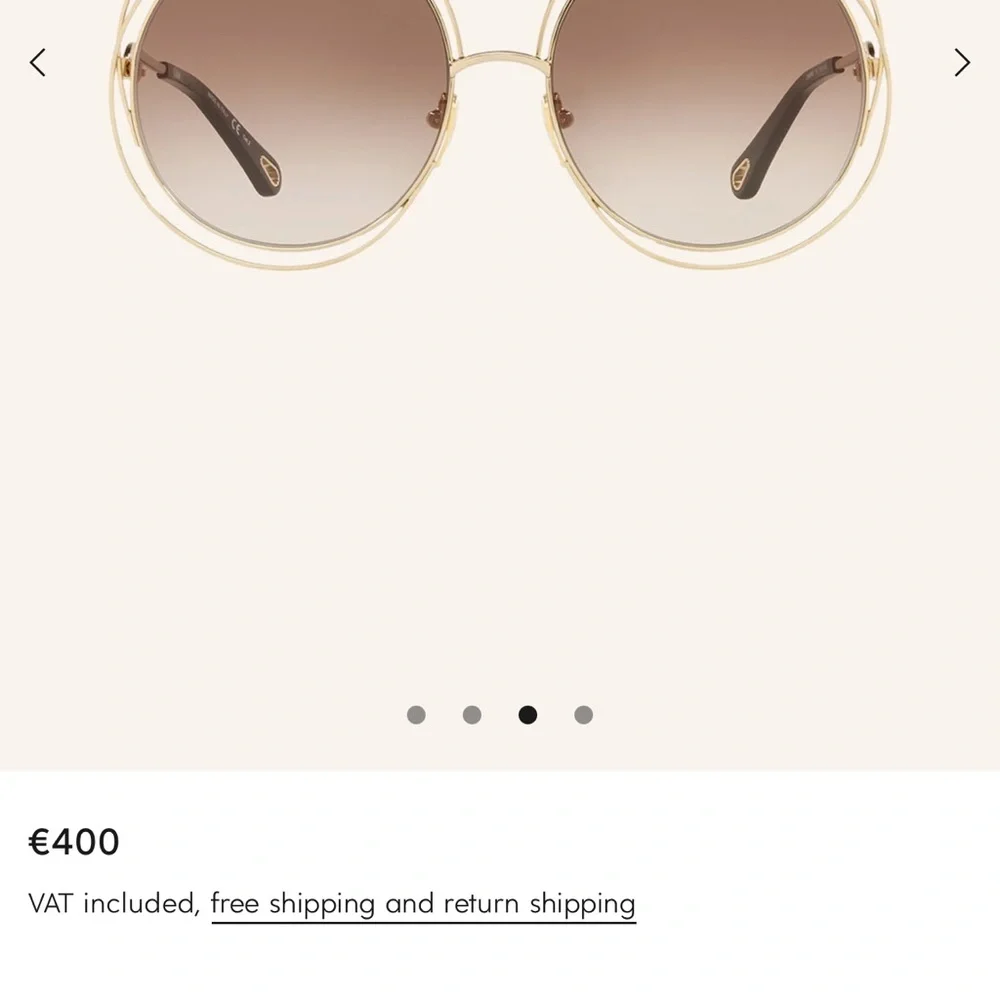 Chloè Carlina Sunglasses Gold - Picture 6 of 16